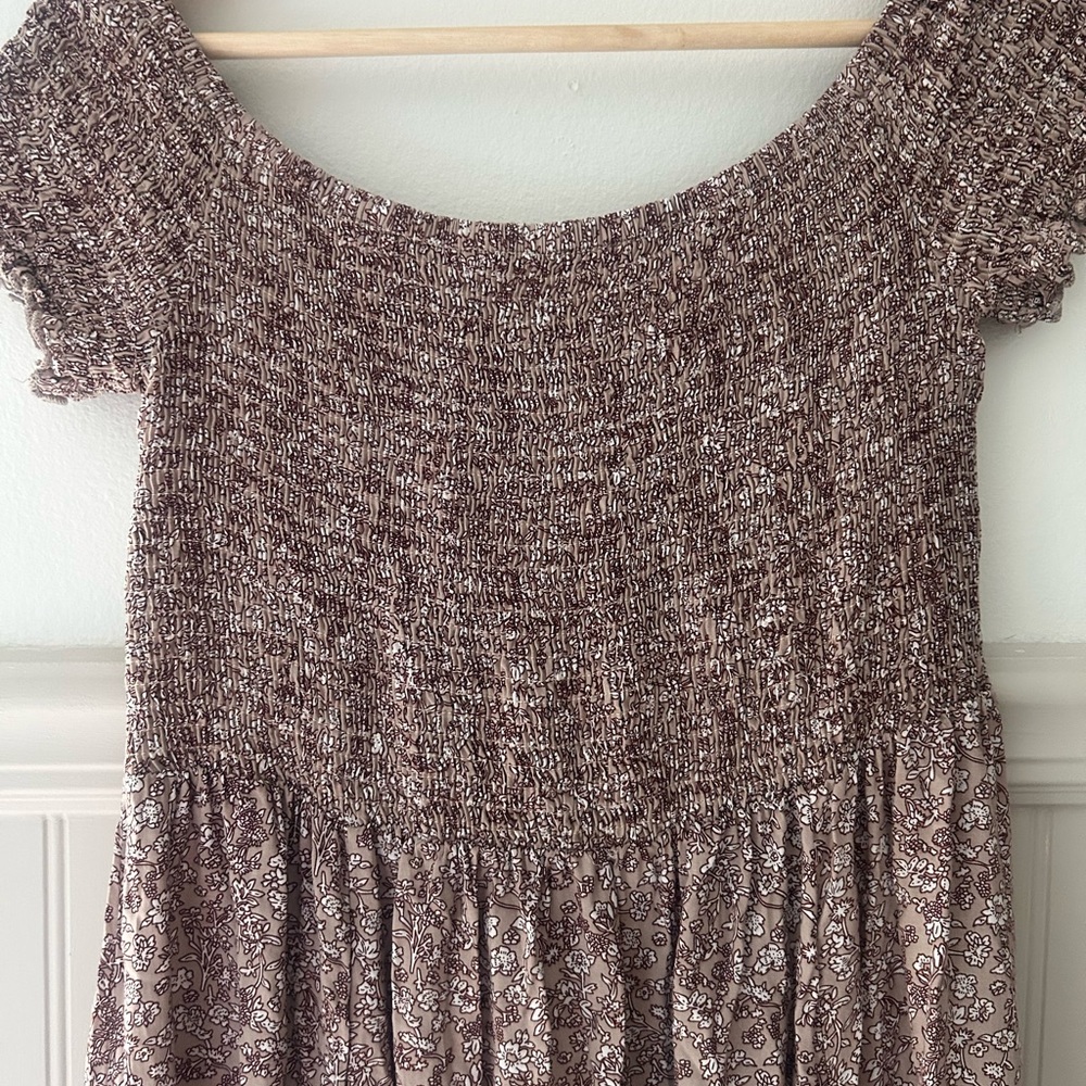 🌸 Women’s XL Off-the-Shoulder Floral Maxi Dress - Picture 2 of 5